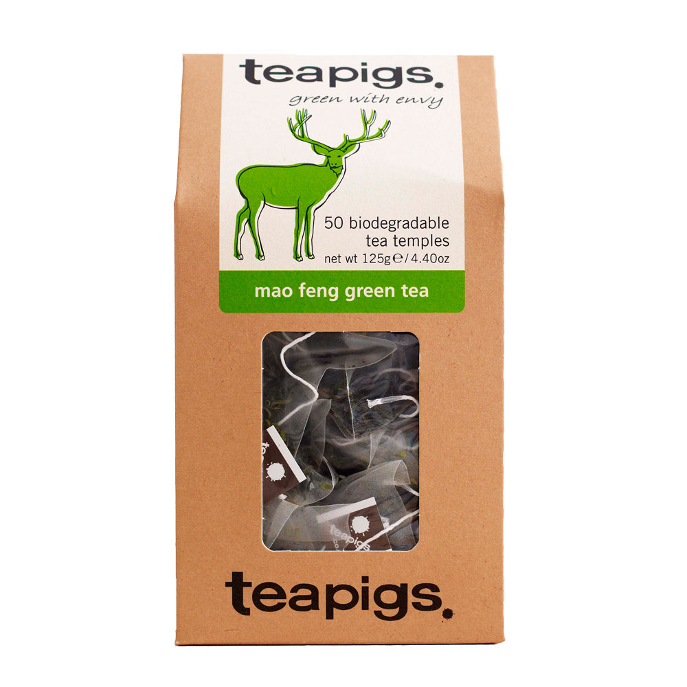 teapigs - mao feng green tea - 50 biodegradable bags