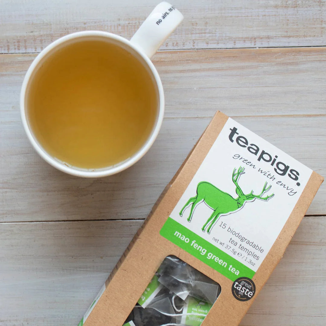 teapigs - mao feng green tea - 50 biodegradable bags