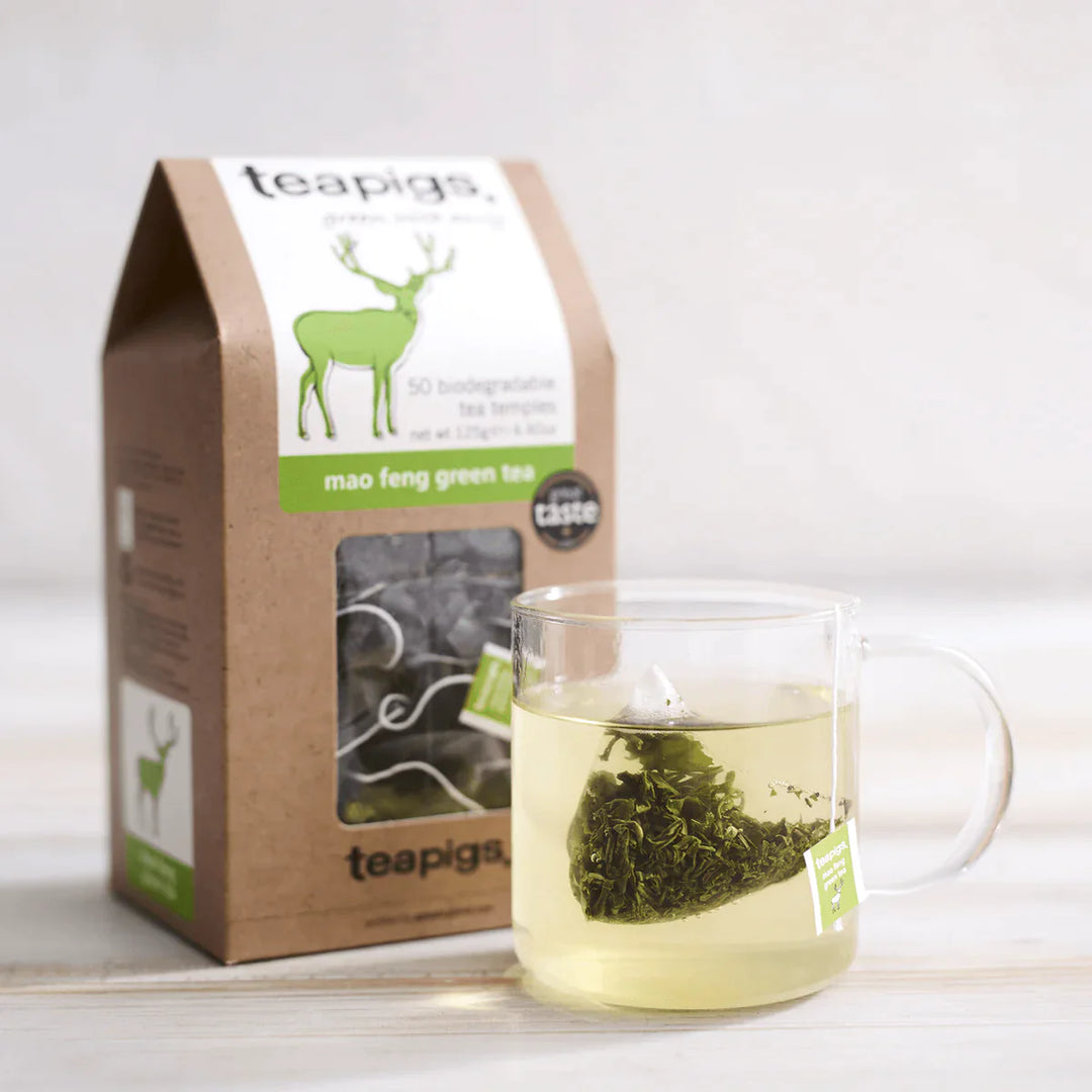 teapigs - mao feng green tea - 50 biodegradable bags